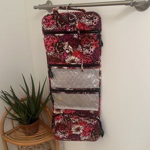 Vera Bradley hanging cosmetics bag.